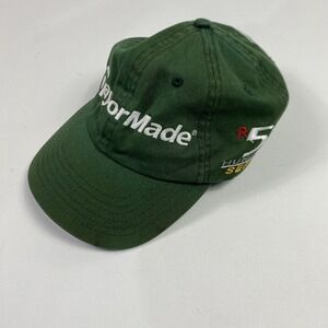 TaylorMade Hat Cap Strap Back Green Embroidered Golf r5 Hundred Series Mens